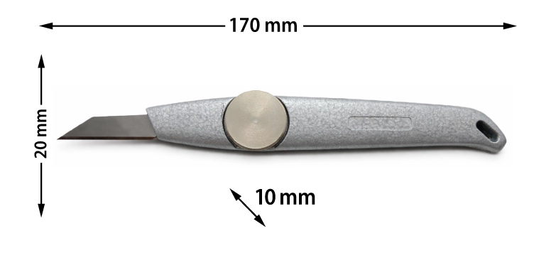 CUCHILLO ALUMINIO PARA REBARBAR CON 3 HOJAS DE REPUESTO COD B2
