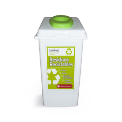 Recipiente Adosable Con Boca Para Reciclables 60 Lts