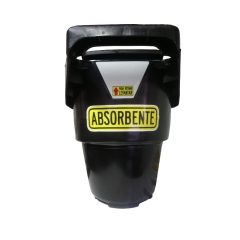 Bm Balde Negro Plastico Para Absorbentes 