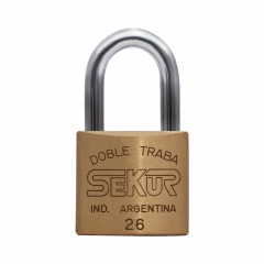 Sekur Candado Doble Traba Estandar 26 Mm