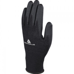 Dtp Guantes De Poliamida Con Baño Pu Negro