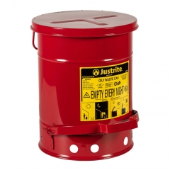 Justrite Tanque P/Desechos 6 Galones A Pedal 09100