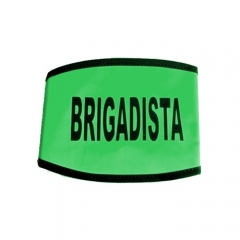 Brazalete C/Velcro Liso Naranja / Verde