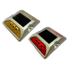 Tacha Solar Vial , 6 Leds Amarillos