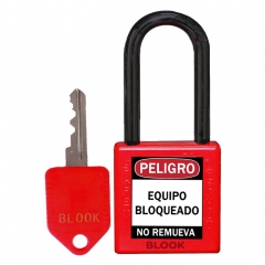 Blook Candado Dielectrico Arandela Plastica Rojo 40 Mm