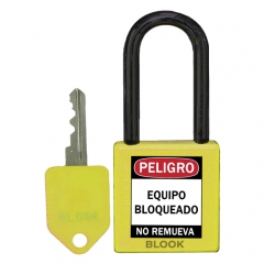 Blook Candado Dielectrico Arandela Plastica Amarillo 40 Mm