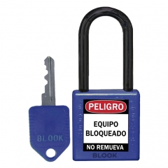 Blook Candado Dielectrico Arandela Plastica Azul 40 Mm