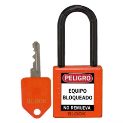 Blook Candado Dielectrico Arandela Plastica Naranja 40 Mm