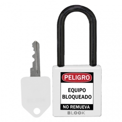 Blook Candado Dielectrico Arandela Plastica Blanco 40 Mm