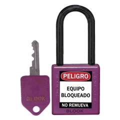 Blook Candado Dielectrico Arandela Plastica Violeta 40 Mm
