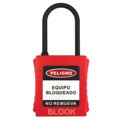 Blook Candado Dieléctrico 40 Mm Arco 4Mm Rojo