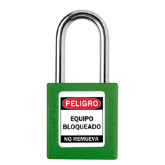 Blook Candado Plastico Loto Arandela Metal 40 Mm Verde