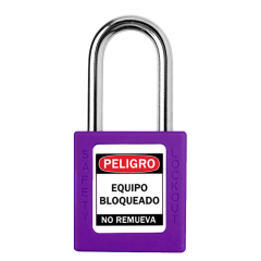 Blook Candado Plastico Loto Arandela Metal 40 Mm Violeta