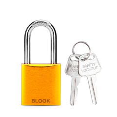 Blook Candado Aluminio 25 Mm Amarillo