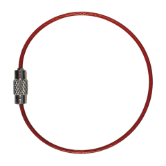 Llavero Tipo Eslinga Acero Revestido Rojo Modelo 330 (X 50 Unidades)