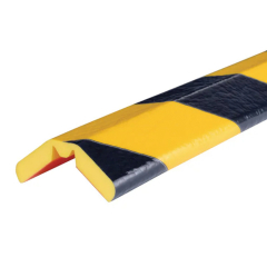 Protector Pu Anti Golpes Para Esquina Tipo W De Ø40 Mm X 1 Mt Largo