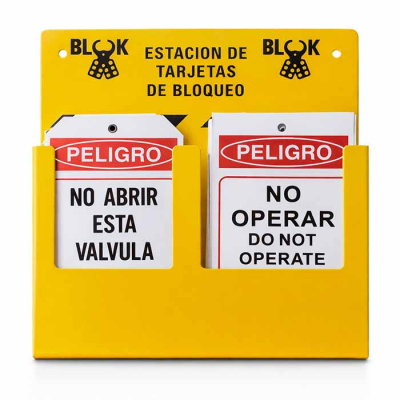 Blook Estacion De Tarjetas Doble En Chapa