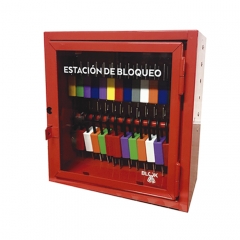 Blook Lockout Estacion De Bloqueo Chica En Chapa 29 Cm X 29 Cm