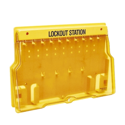 Blook Lockout Estacion Con Tapa Para 14 Candados + Tarjetas