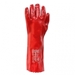 Guante Pvc Rojo Largo Total 40 Cm