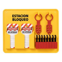 Kit Estacion Plastica Completa (7 Candados + 20 Tarjetas + 2 Multiplicadores)