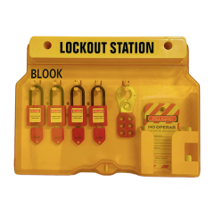 Kit Estacion Plastica C/ Tapa Completa (4 Candados + 10 Tarjetas + 1 Multiplicador)