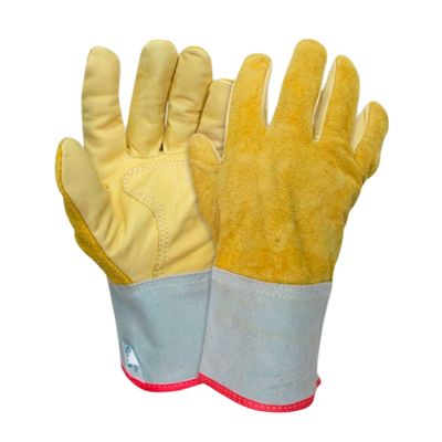 Vaqueta Guantes Combinado Descarne Corto Gv08