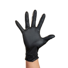 Mg Nitrilo Guantes Descartables Negros X 100 Unid 