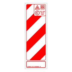 Chapa Baliza Roa 29X88 Cm Abc 9102 