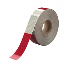 3M Cinta Demarcatoria Reflectiva Cebrada Blanca Y Roja X Metro (7.5 Cm Ancho)