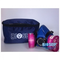 Riñonera Azul Logo Bioseif